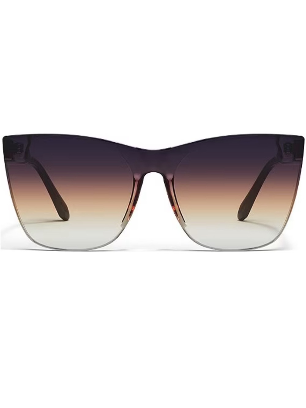 Quay Australia Come Thru Gradient Cat Eye Sunglasses Dusk Poppy/Black